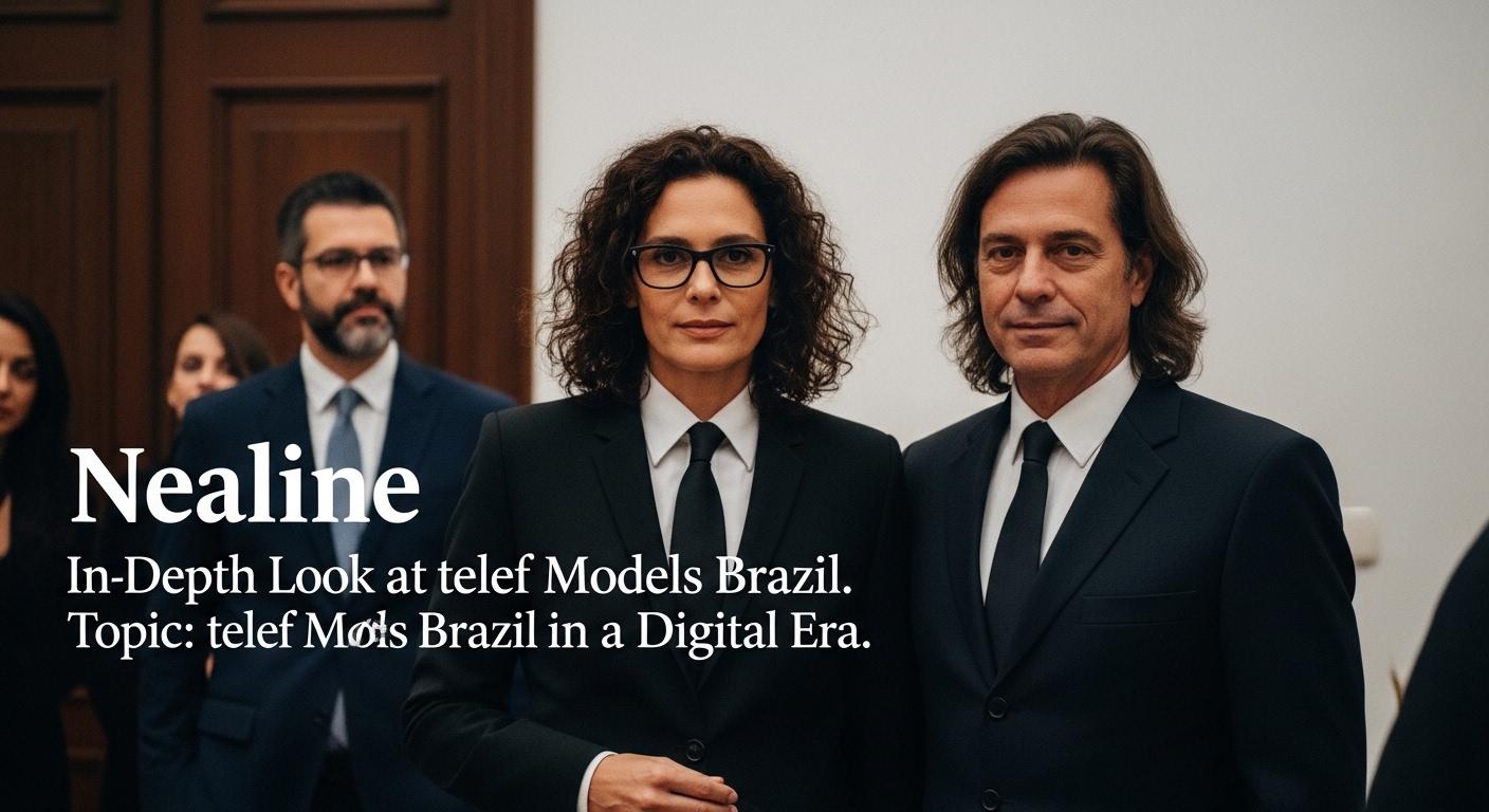 Casting room at a Brazilian modeling agency with digital analytics displays and a globe motif.